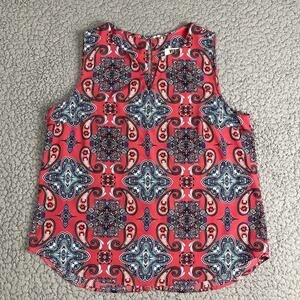 Verse Stitch Fix Women’s Top XXL Sleeveless Paisley W/ Keyhole Back